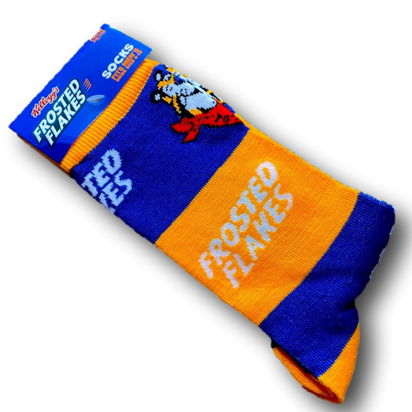 3/$20 Frosted Flakes Retro Cereal Funny Novelty Crew Socks - NWT - Picture 3 of 3